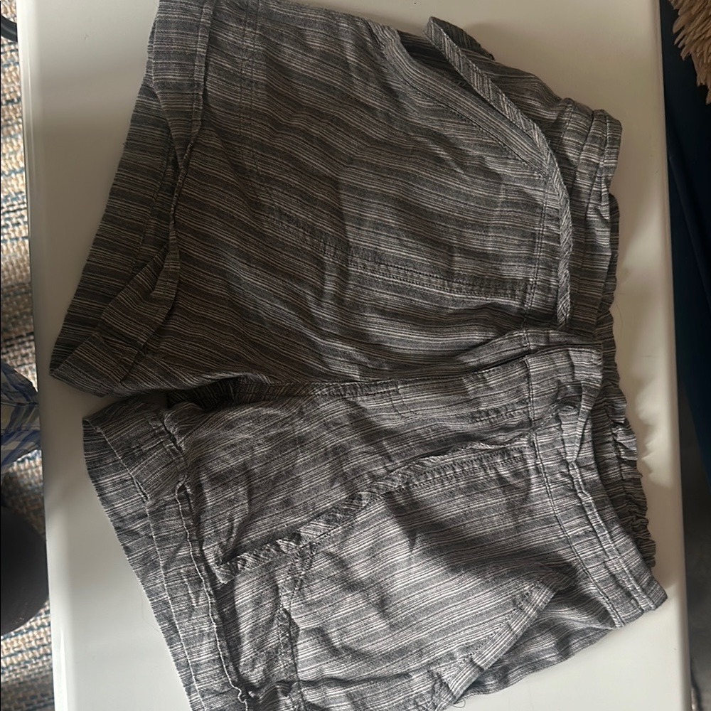Prana Striped Gray Shorts
